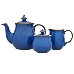 Denby Imperial Blue Covered Sugar Bowl -tableware 001010217 Denby Imperial Blue Covered Sugar Bowl 2