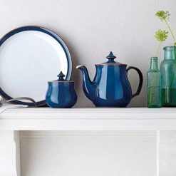 Denby Imperial Blue Covered Sugar Bowl -tableware 001010217 Denby Imperial Blue Covered Sugar Bowl 3