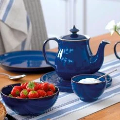 Denby Imperial Blue 12 Piece Coupe Set -tableware 001042958 Denby Imperial Blue 12pc Coupe Set 2