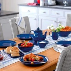 Denby Imperial Blue 12 Piece Coupe Set -tableware 001042958 Denby Imperial Blue 12pc Coupe Set 3