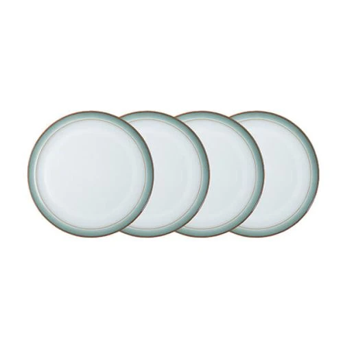 Denby Regency Green 4 Piece Medium Plate Set 3 Denby Regency Green 4 Piece Medium Plate Set
