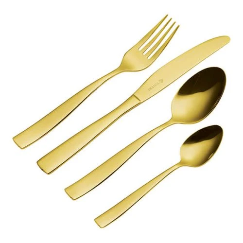 Viners Everyday Purity Gold 18/0 16 Piece Cutlery Set 3 Viners Everyday Purity Gold 18/0 16 Piece Cutlery Set