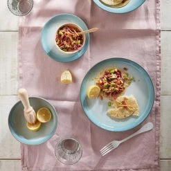 Denby Azure Haze 4 Piece Coupe Dinner Plate Set -tableware 123042005 DENBY AZURE HAZE 4 PIECE COUPE DINNER PLATE SET 4