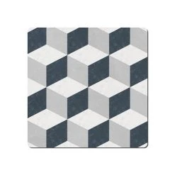 Denby Grey Geometric Square Set Of 6 Placemats -tableware 151018729 Denby Grey Geometric Square Set Of 6 Placemats 1