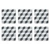 Denby Grey Geometric Square Set Of 6 Placemats 2 Denby Grey Geometric Square Set Of 6 Placemats -tableware 151018729 Denby Grey Geometric Square Set Of 6 Placemats
