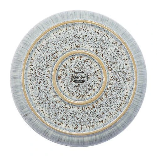 Denby Halo Speckle Medium Coupe Plate 5 Denby Halo Speckle Medium Coupe Plate - Image 3