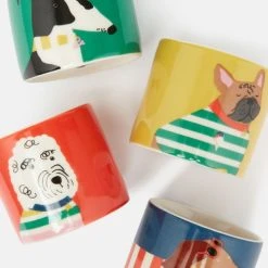 Joules Brightside Dog Set Of 4 Egg Cups -tableware 218321MULTIDOG Joules Brightside Dog Set Of 4 Egg Cups 3