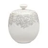 Denby Monsoon Filigree Silver Covered Sugar Bowl 2 Denby Monsoon Filigree Silver Covered Sugar Bowl -tableware 359010017 Denby Monsoon Filigree Silver Covered Sugar Bowl