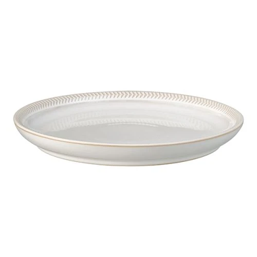 Denby Natural Canvas Textured Medium Coupe Plate 3 Denby Natural Canvas Textured Medium Coupe Plate