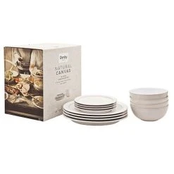 Denby Natural Canvas 12 Piece Set -tableware 375041958 Denby Natural Canvas 12pc Set 2