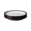 Denby Elements Black Set Of 4 Medium Plate -tableware 406041004 Denby Elements Black Set Of 4 Medium Plate
