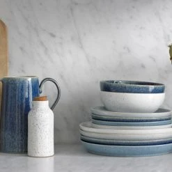 Denby Studio Blue Pebble Small Coupe Plate -tableware 408012003 Denby Studio Blue Pebble Small Coupe Plate 2