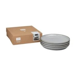 Denby Studio Grey Set Of 4 Small Coupe Plates -tableware 426042003 Denby Studio Grey Set Of 4 Small Coupe Plates 3