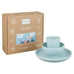 Denby Heritage Cloud Aqua Children's Dining Set -tableware 428049903 Denby Cloud Aqua Childrens Dining Set 2
