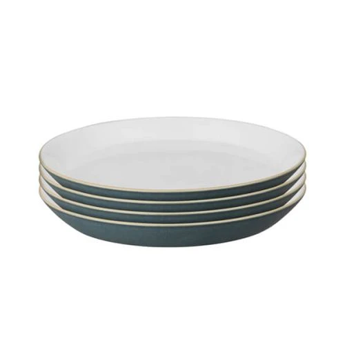 Denby Impression Charcoal 4 Piece Medium Plate Set 3 Denby Impression Charcoal 4 Piece Medium Plate Set