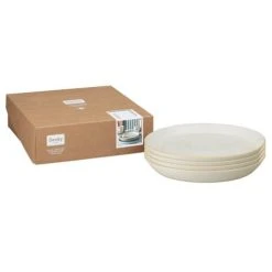Denby Impression Cream 4 Piece Spiral Dinner Plate Set -tableware 438042555 Denby Impression Cream Set Of 4 Spiral Dinner Plates 2