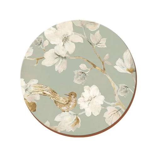 Creative Tops Duck Egg Floral Set Of 4 Premium Round Table Mats 3 Creative Tops Duck Egg Floral Set Of 4 Premium Round Table Mats