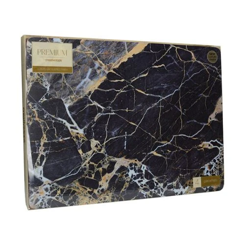 Creative Tops Navy Marble Pack Of 4 Large Premium Placemats 4 Creative Tops Navy Marble Pack Of 4 Large Premium Placemats - Image 2