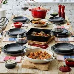 Le Creuset Flint Stoneware 27cm Dinner Plate -tableware 70202274440099 Le Creuset Flint Stoneware 27cm Dinner Plate 4