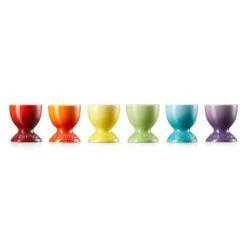 Le Creuset Rainbow Collection Set Of 6 Egg Cups -tableware 79067008359030 Le Creuset Rainbow Egg Cups 6 Pack 2