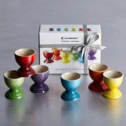 Le Creuset Rainbow Collection Set Of 6 Egg Cups -tableware 79067008359030 Le Creuset Rainbow Egg Cups 6 Pack 3