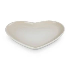 Le Creuset L'Amour Heart Collection Meringue 23cm Heart Plate