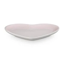 Le Creuset L'Amour Heart Collection Shell Pink 23cm Heart Plate -tableware 80255237770099 Le Creuset LAmour Heart Collection 22cm Heart Plate Shell Pink 1