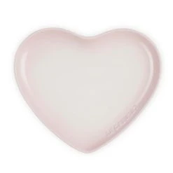 Le Creuset L'Amour Heart Collection Shell Pink 23cm Heart Plate -tableware 80255237770099 Le Creuset LAmour Heart Collection 22cm Heart Plate Shell Pink 3