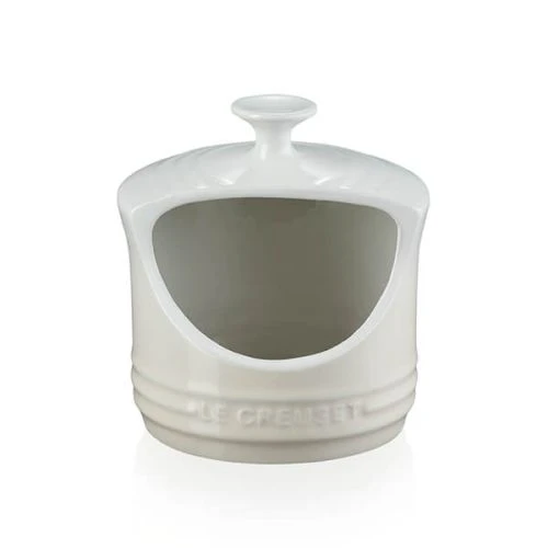 Le Creuset Meringue Stoneware Salt Pig 3 Le Creuset Meringue Stoneware Salt Pig