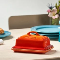 Le Creuset Volcanic Stoneware Butter Dish -tableware 80837170900003 Le Creuset Volcanic Stoneware Butter Dish 4