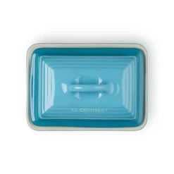Le Creuset Teal Stoneware Butter Dish -tableware 80837171700003 Le Creuset Teal Stoneware Butter Dish 2