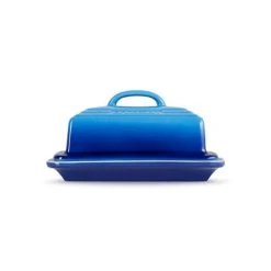 Le Creuset Azure Stoneware Butter Dish 10 Le Creuset Azure Stoneware Butter Dish -tableware 80837172200003 Le Creuset Butter Dish Azure Blue 2