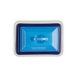 Le Creuset Azure Stoneware Butter Dish 11 Le Creuset Azure Stoneware Butter Dish -tableware 80837172200003 Le Creuset Butter Dish Azure Blue 3