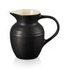 Le Creuset Satin Black Stoneware Breakfast Jug -tableware 80903060000005 Le Creuset Satin Black Stoneware Breakfast Jug