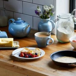 Le Creuset Coastal Blue Stoneware Breakfast Jug -tableware 80903064200005 Le Creuset Coastal Blue Stoneware Breakfast Jug 4
