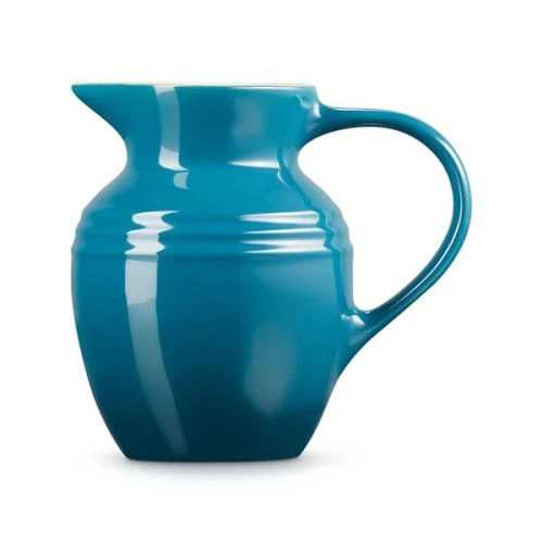 Le Creuset Deep Teal Stoneware Breakfast Jug 5 Le Creuset Deep Teal Stoneware Breakfast Jug - Image 3