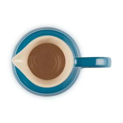 Le Creuset Deep Teal Stoneware Breakfast Jug 6 Le Creuset Deep Teal Stoneware Breakfast Jug - Image 4