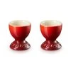Le Creuset Cerise Stoneware Set Of 2 Egg Cups -tableware 89064000600003 Le Creuset Cerise Stoneware Set of 2 Egg Cups