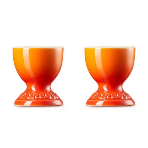 Le Creuset Volcanic Stoneware Egg Cup Set Of 2 Gift Box 5 Le Creuset Volcanic Stoneware Egg Cup Set Of 2 Gift Box - Image 3
