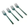 Artesa Enamel Small Serving Forks Set 4 Green 2 Artesa Enamel Small Serving Forks Set 4 Green -tableware ARTFKGRN4PC Artesa Enamel Small Serving Forks Set 4 Green