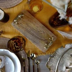 Artesa Rectangular Serving Board With Leopard Handles -tableware ARTPLATWDLEOP Artesa Rectangular Serving Board with Leopard Handles 3