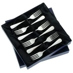 Arthur Price Of England Baguette Sovereign Stainless Steel Set Of 6 Fruit Forks