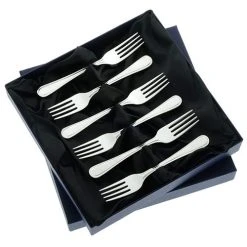 Arthur Price Of England Bead Sovereign Stainless Steel Set Of 6 Fruit Forks