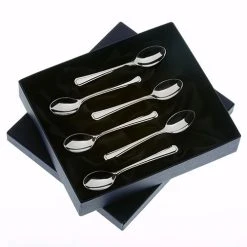 Arthur Price Of England Grecian Sovereign Stainless Steel Set Of 6 Coffee Spoons