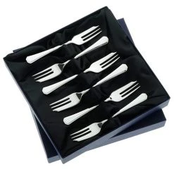 Arthur Price Of England Grecian Sovereign Stainless Steel Set Of 6 Pastry Forks