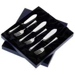 Arthur Price Of England Harley Sovereign Stainless Steel Set Of 8 Pairs Of Fish Eaters