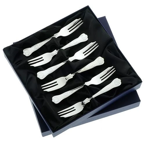 Arthur Price Kings Sovereign Silver Plate Set Of 6 Pastry Forks 3 Arthur Price Kings Sovereign Silver Plate Set Of 6 Pastry Forks