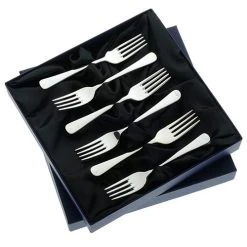 Arthur Price Old English Sovereign Stainless Steel Set Of 6 Fruit Forks