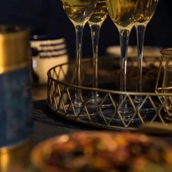 BarCraft Brass Finish Serving Tray -tableware BCTRAYBLUBRS BarCraft Brass Finish Serving Tray NEW 4