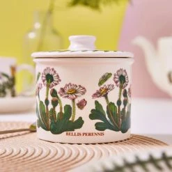 Portmeirion Botanic Garden Lidded Sugar Bowl -tableware BG02312 Botanic Garden by Portmeirion Covered Sugar Drum Shape 2